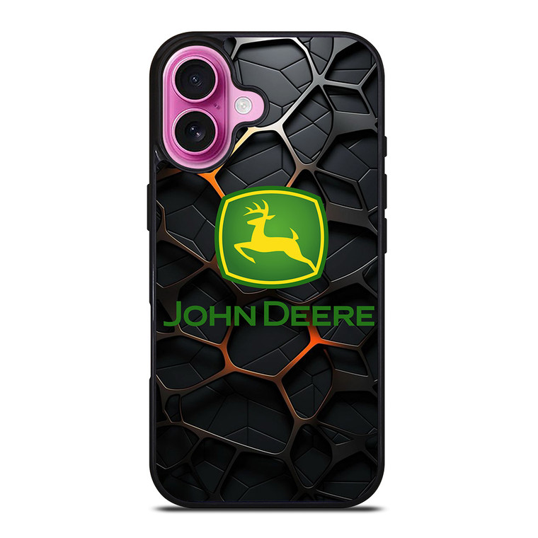 JOHN DEERE TRACTOR LOGO STEEL EMBLEM iPhone 16 Plus Case Cover