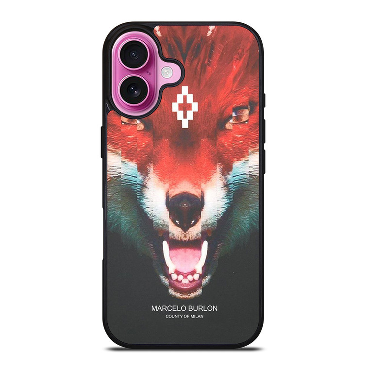 MARCELO BURLON FOX iPhone 16 Plus Case Cover MARCELO BURLON FOX iPhone 16 Plus Case Cover