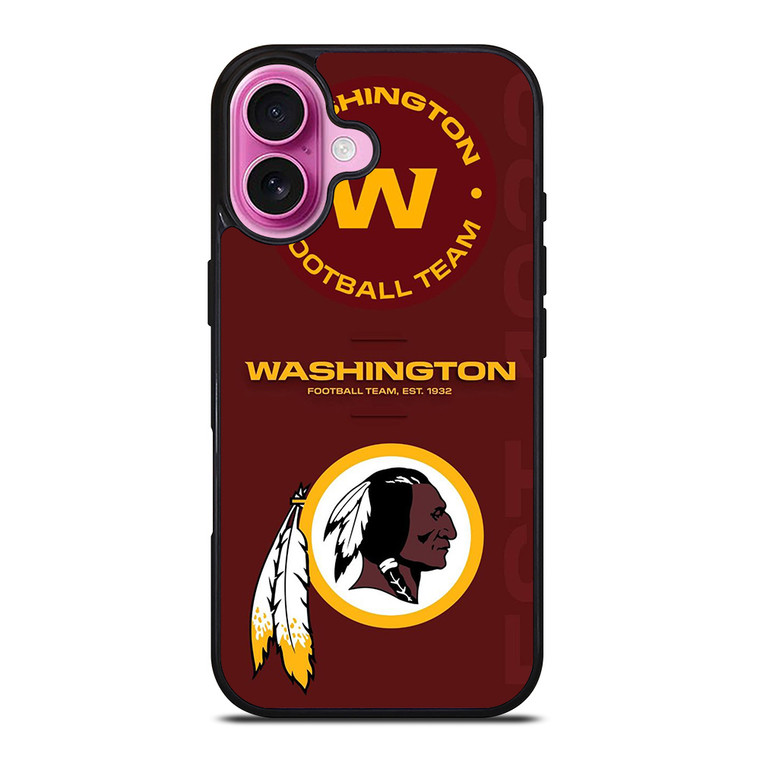 WASHINGTON REDSKINS LOGO FOOTBALL TEAM iPhone 16 Plus Case Cover