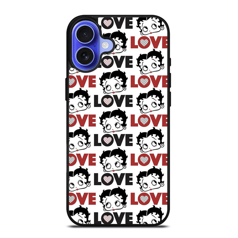 BETTY BOOP LOVE iPhone 16 Case Cover