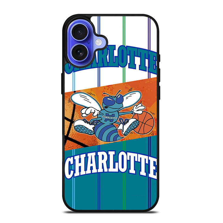 CHARLOTTE HORNETS BASKTEBALL LOGO iPhone 16 Case Cover