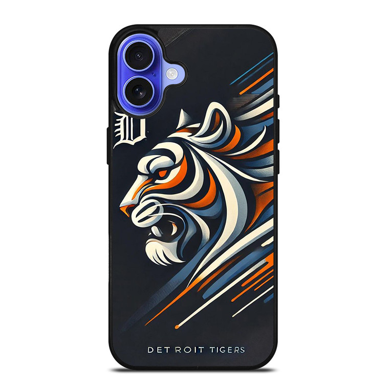 DETROIT TIGERS LOGO ART iPhone 16 Case Cover
