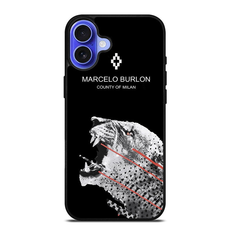 MARCELO BURLON TIGER LOGO iPhone 16 Case Cover MARCELO BURLON TIGER LOGO iPhone 16 Case Cover