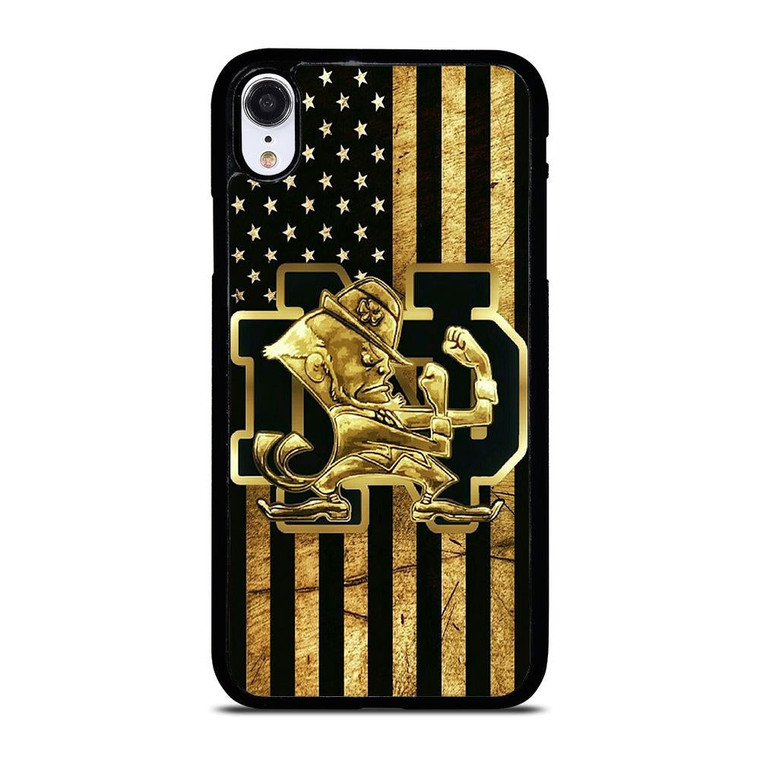 NOTRE DAME FIGHTING IRISH GOLD iPhone XR Case Cover