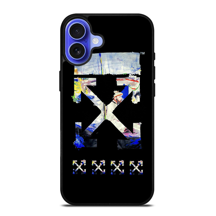 OFF WHITE CLOTHING ART LOGO iPhone 16 Case Cover