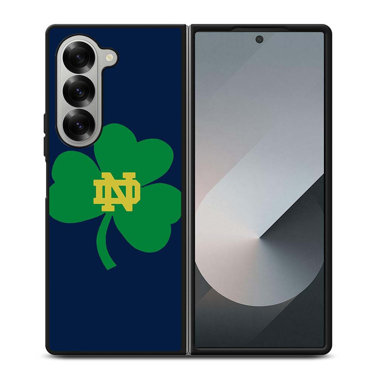 NOTRE DAME FIGHTING IRISH CLOVER LOGO Samsung Galaxy Z Fold 6 Case Cover