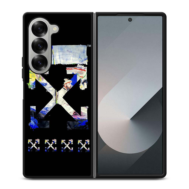 OFF WHITE CLOTHING ART LOGO Samsung Galaxy Z Fold 6 Case Cover