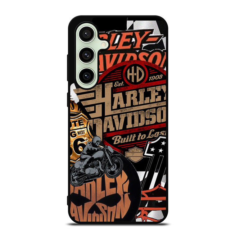 HARLEY DAVIDSON MOTORCYCLE LOGO COLLAGE Samsung Galaxy S24 FE Case Cover HARLEY DAVIDSON MOTORCYCLE LOGO COLLAGE Samsung Galaxy S24 FE Case Cover