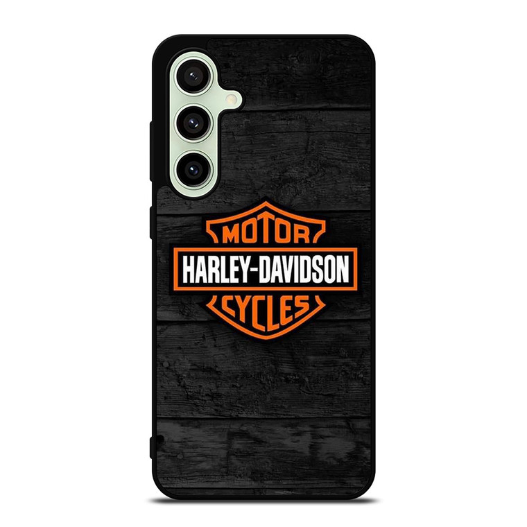 HARLEY DAVIDSON MOTORCYCLE WOODEN LOGO Samsung Galaxy S24 FE Case Cover