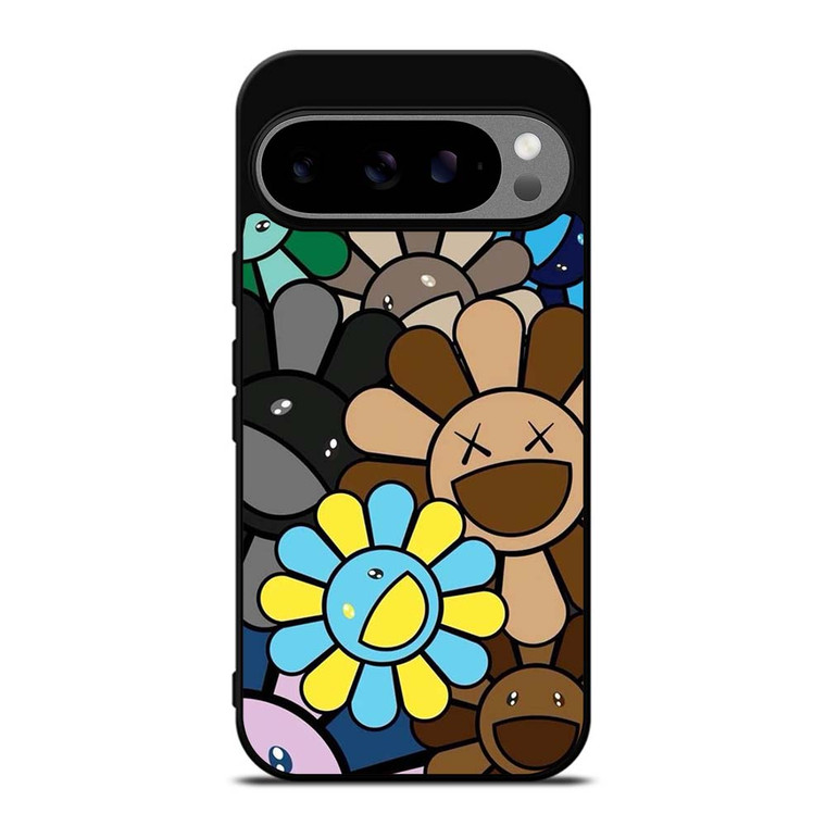 KAWS X TAKASHI MURAKAMI FLOWER Google Pixel 9 Pro XL Case Cover KAWS X TAKASHI MURAKAMI FLOWER Google Pixel 9 Pro XL Case Cover
