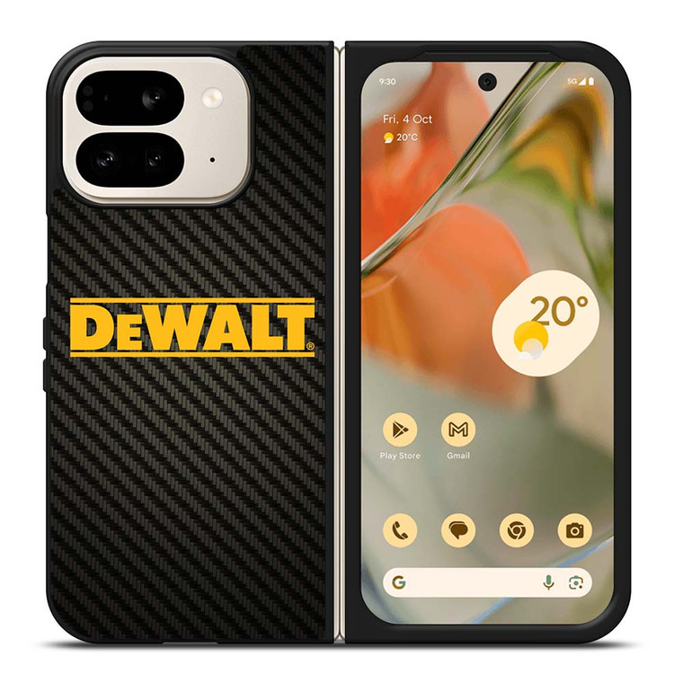 DEWALT TOOLS LOGO CARBON Google Pixel 9 Pro Fold Case Cover