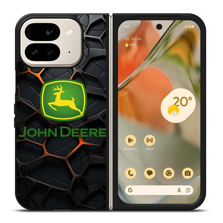 JOHN DEERE TRACTOR LOGO STEEL EMBLEM Google Pixel 9 Pro Fold Case Cover