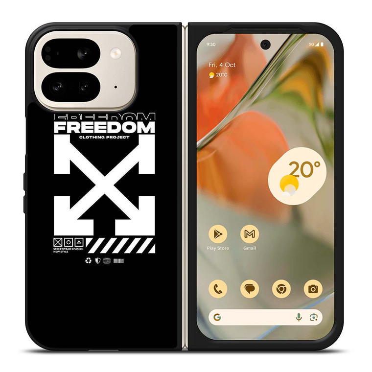 OFF WHITE CLOTHING FREEDOM Google Pixel 9 Pro Fold Case Cover