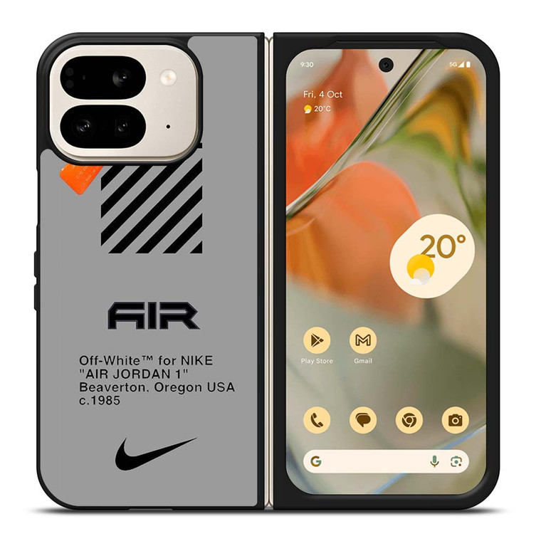 OFF WHITE X AIR JORDAN Google Pixel 9 Pro Fold Case Cover OFF WHITE X AIR JORDAN Google Pixel 9 Pro Fold Case Cover