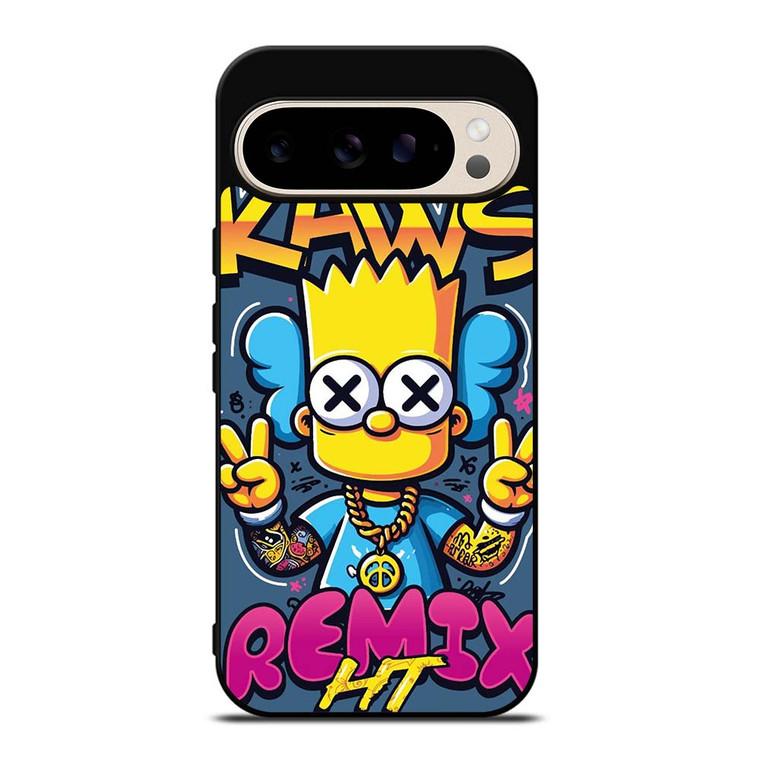 KAWS X BART SIMPSONS Google Pixel 9 Pro Case Cover
