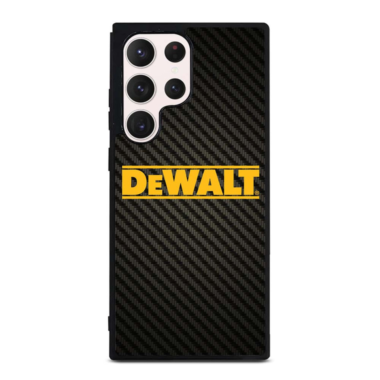 DEWALT TOOLS LOGO CARBON Samsung Galaxy S23 Ultra Case Cover DEWALT TOOLS LOGO CARBON Samsung Galaxy S23 Ultra Case Cover