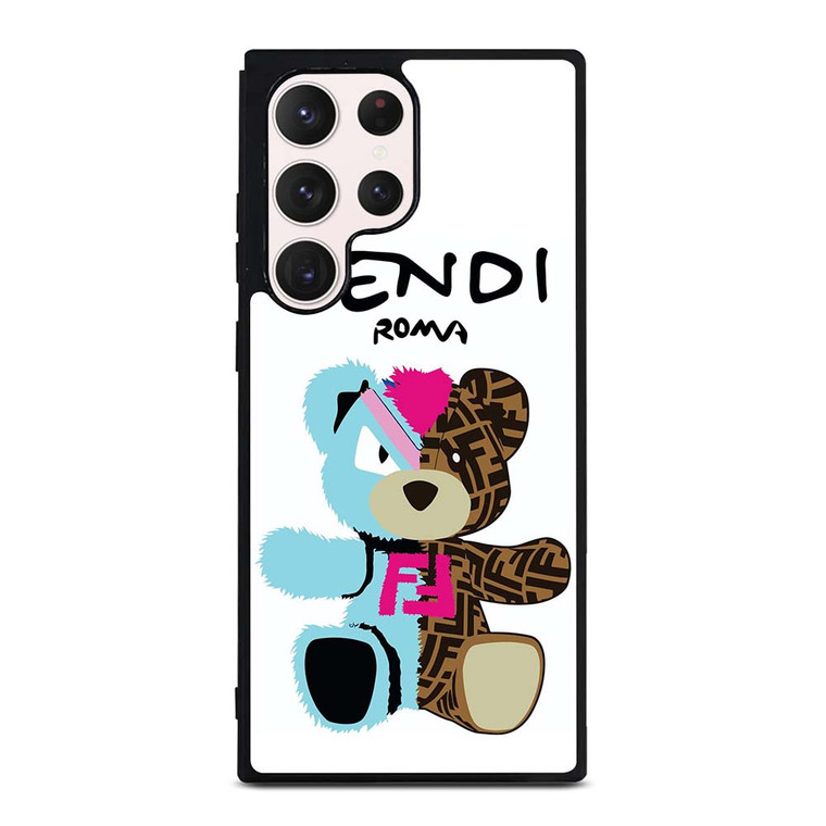 FENDI ROMA BEAR LOGO Samsung Galaxy S23 Ultra Case Cover FENDI ROMA BEAR LOGO Samsung Galaxy S23 Ultra Case Cover