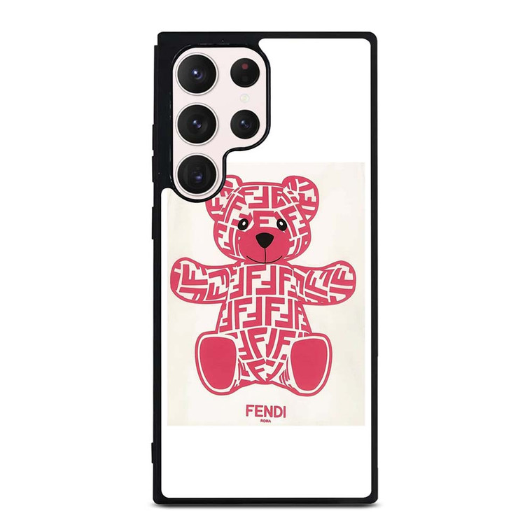 FENDI ROMA PINK BEAR Samsung Galaxy S23 Ultra Case Cover FENDI ROMA PINK BEAR Samsung Galaxy S23 Ultra Case Cover
