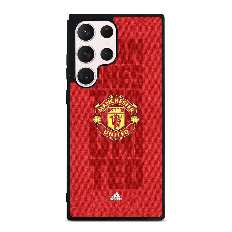 MANCHESTER UNITED FC LOGO ADIDAS Samsung Galaxy S23 Ultra Case Cover MANCHESTER UNITED FC LOGO ADIDAS Samsung Galaxy S23 Ultra Case Cover