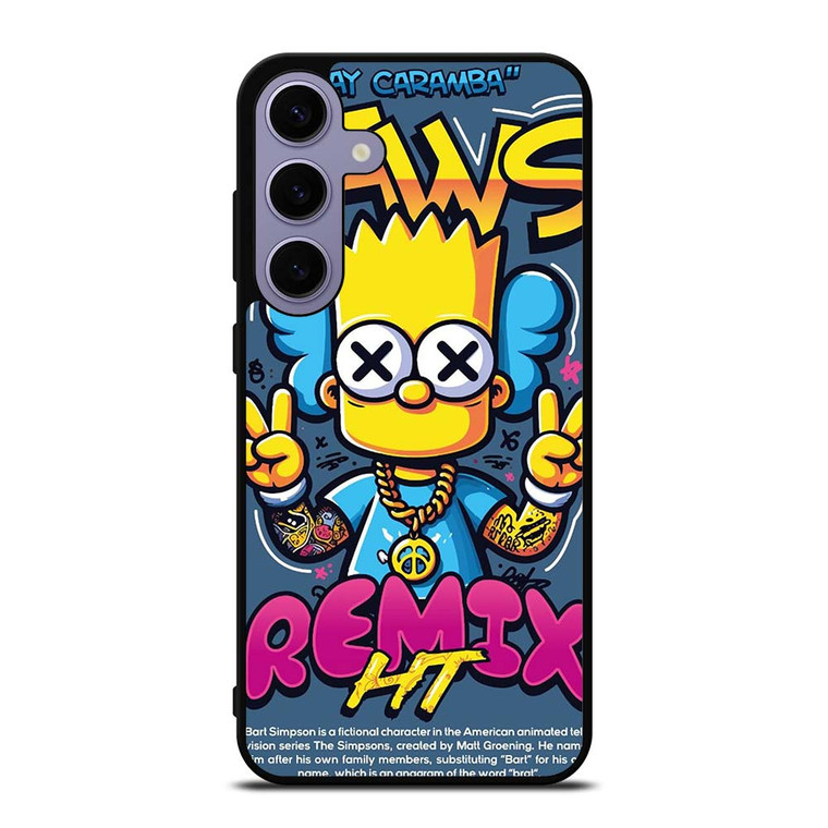 KAWS X BART SIMPSONS Samsung Galaxy S24 Plus Case Cover