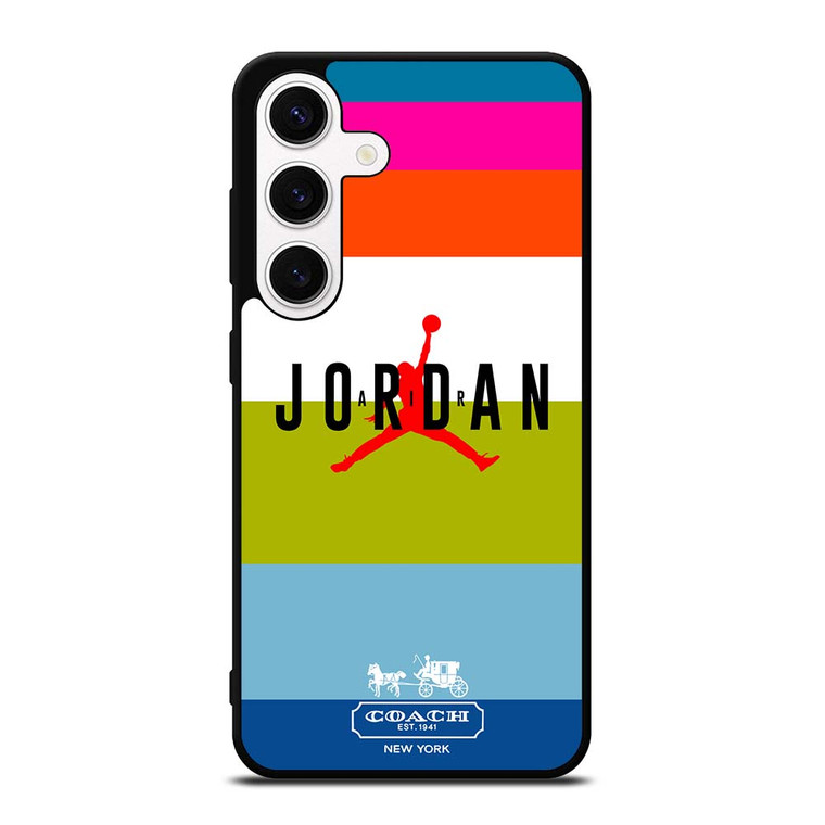COACH NEW YORK AIR JORDAN STRIPE Samsung Galaxy S24 Case Cover
