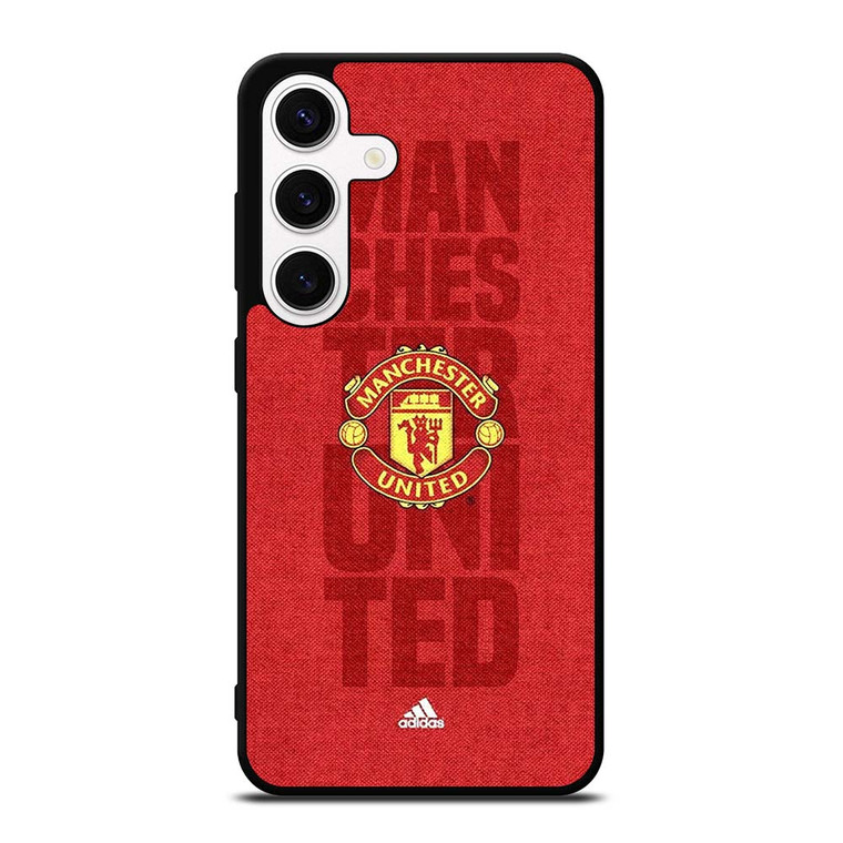 MANCHESTER UNITED FC LOGO ADIDAS Samsung Galaxy S24 Case Cover
