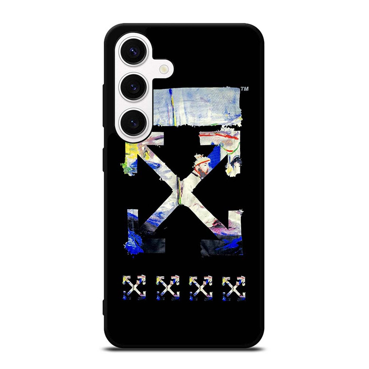 OFF WHITE CLOTHING ART LOGO Samsung Galaxy S24 Case Cover
