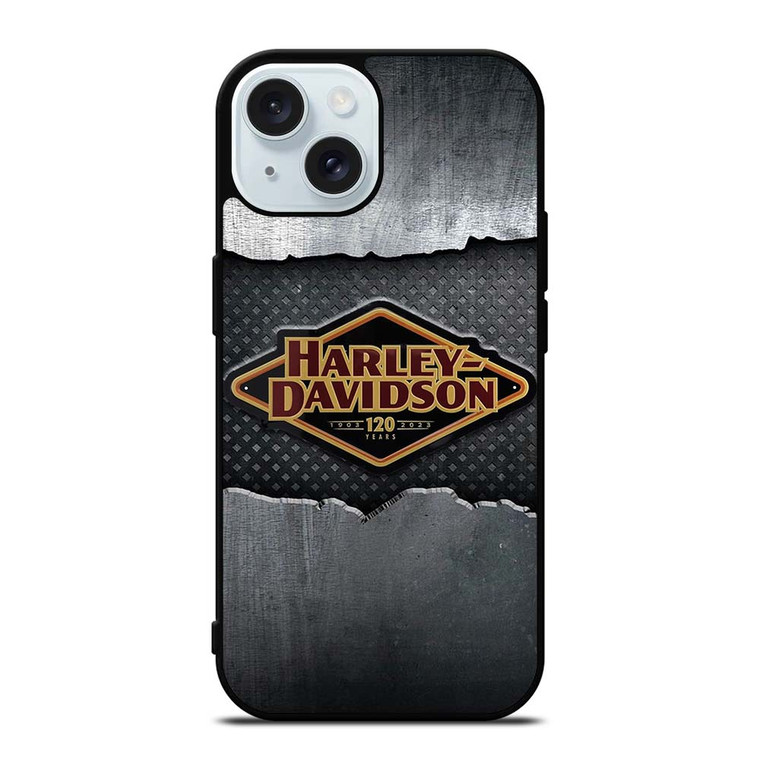 HARLEY DAVIDSON LOGO 120 YEARS iPhone 15 Case Cover