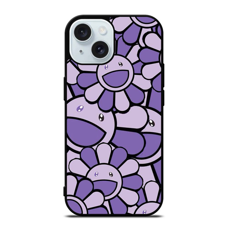 TAKASHI MURAKAMI FLOWER PURPLE iPhone 15 Case Cover