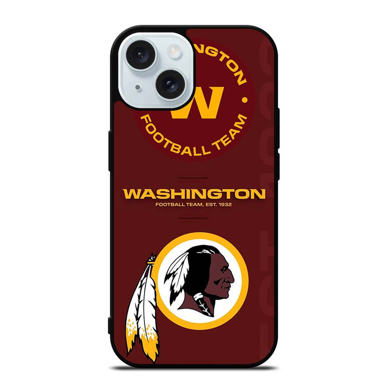 WASHINGTON REDSKINS LOGO FOOTBALL TEAM iPhone 15 Case Cover