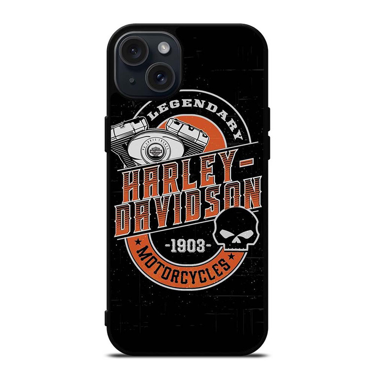 HARLEY DAVIDSON MOTORCYCLE LEGENDARY iPhone 15 Plus Case Cover