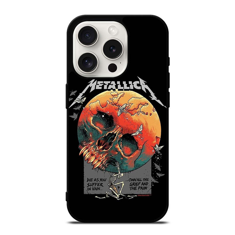 METALLICA BAND ICON SKULL iPhone 15 Pro Case Cover