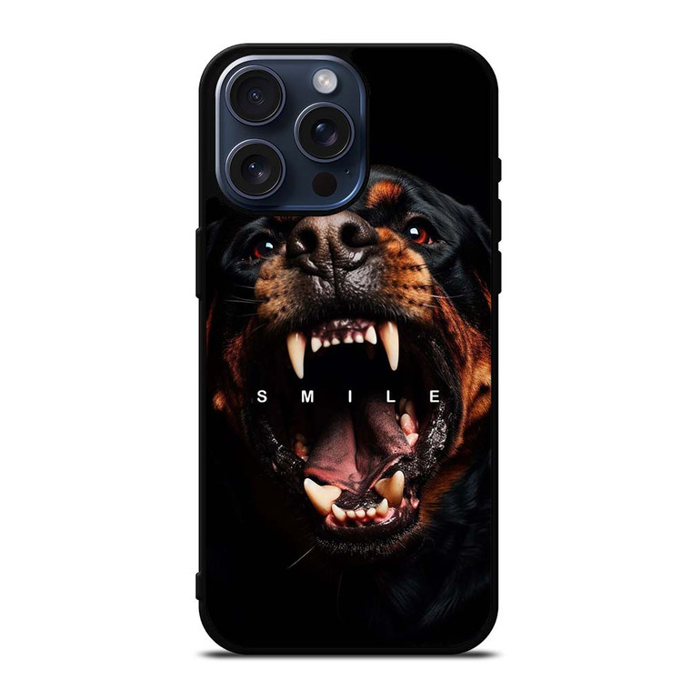 GIVENCHY ROTTWEILER DOG SMILE iPhone 15 Pro Max Case Cover GIVENCHY ROTTWEILER DOG SMILE iPhone 15 Pro Max Case Cover