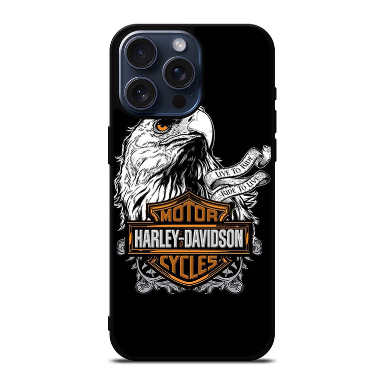 HARLEY DAVIDSON LOGO EAGLE iPhone 15 Pro Max Case Cover