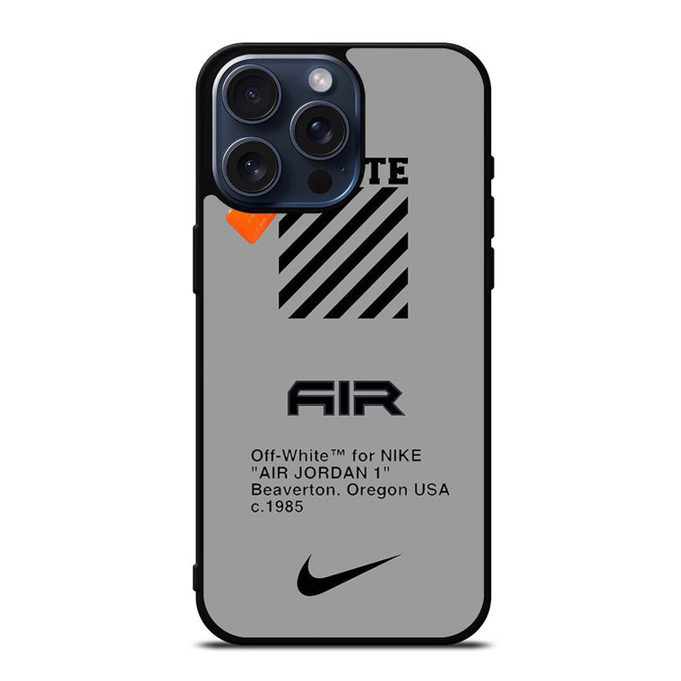 OFF WHITE X AIR JORDAN iPhone 15 Pro Max Case Cover