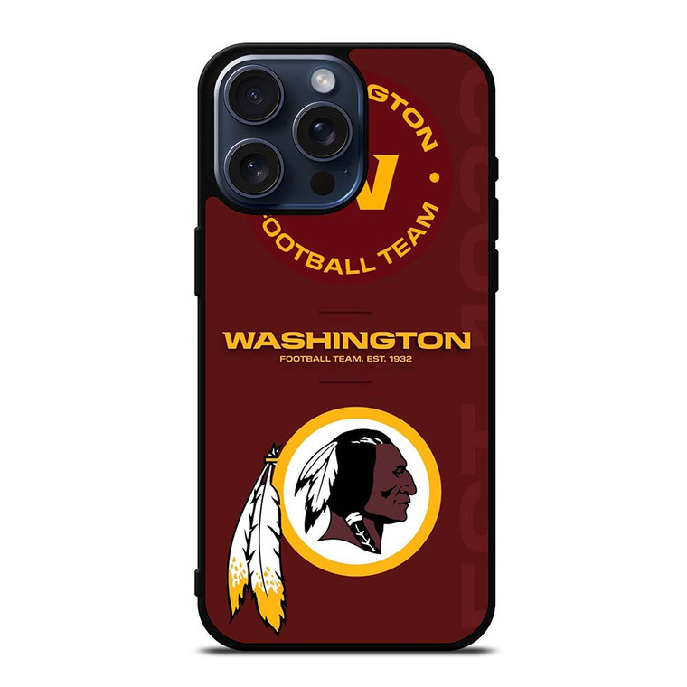WASHINGTON REDSKINS LOGO FOOTBALL TEAM iPhone 15 Pro Max Case Cover