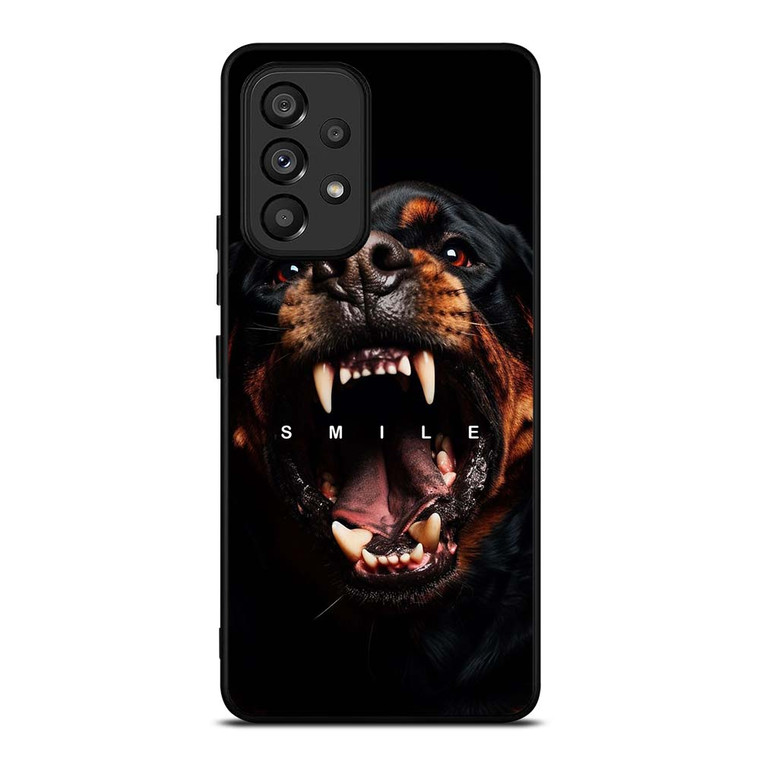 GIVENCHY ROTTWEILER DOG SMILE Samsung Galaxy A53 Case Cover