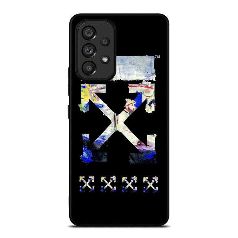 OFF WHITE CLOTHING ART LOGO Samsung Galaxy A53 Case Cover