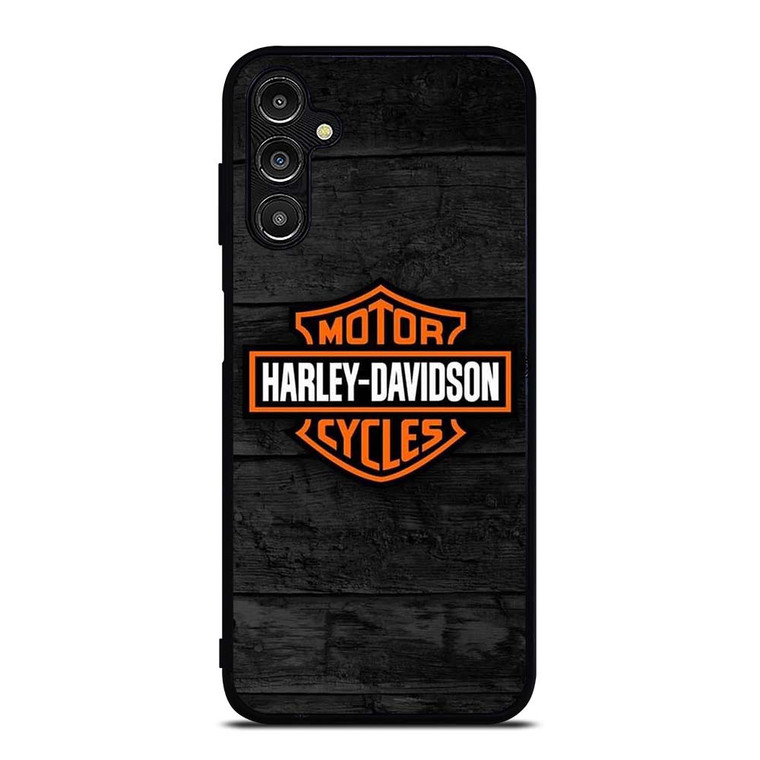 HARLEY DAVIDSON MOTORCYCLE WOODEN LOGO Samsung Galaxy A14 Case Cover