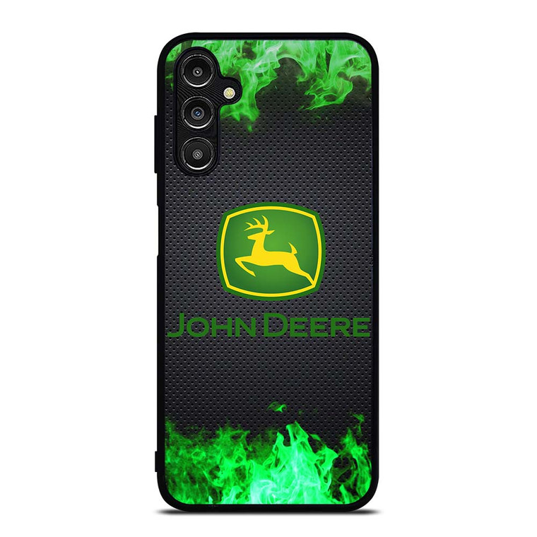 JOHN DEERE TRACTOR LOGO GREEN FIRE Samsung Galaxy A14 Case Cover