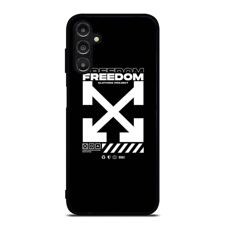 OFF WHITE CLOTHING FREEDOM Samsung Galaxy A14 Case Cover OFF WHITE CLOTHING FREEDOM Samsung Galaxy A14 Case Cover