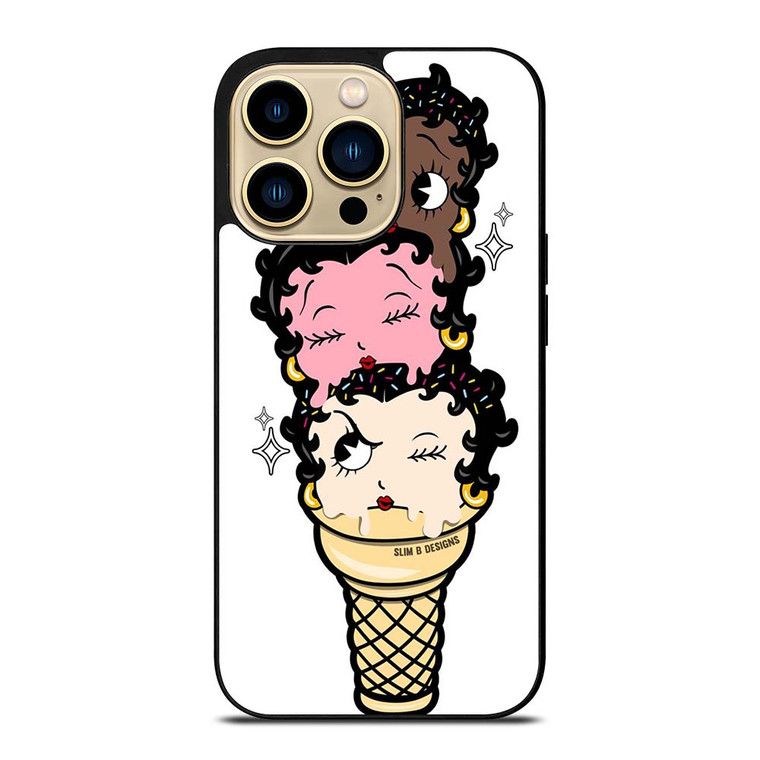 BETTY BOOP ICE CREAM iPhone 14 Pro Max Case Cover