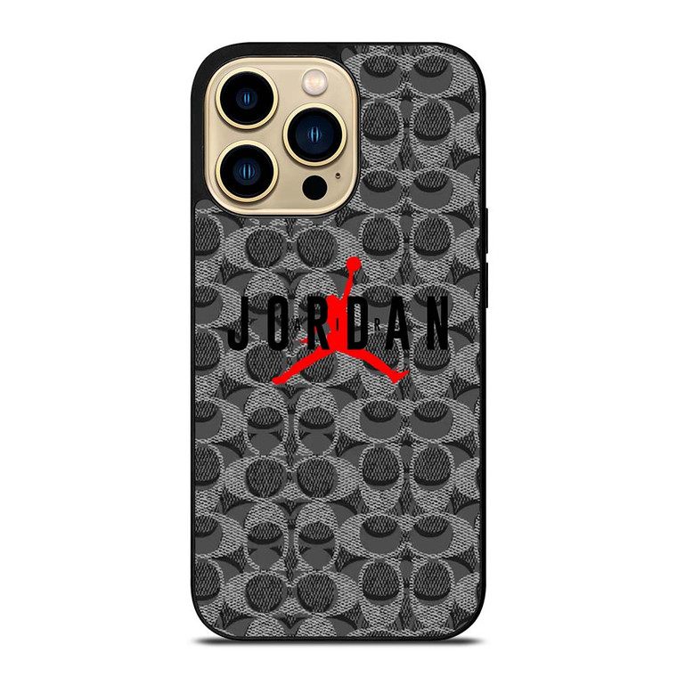 COACH NEW YORK AIR JORDAN BLACK iPhone 14 Pro Max Case Cover