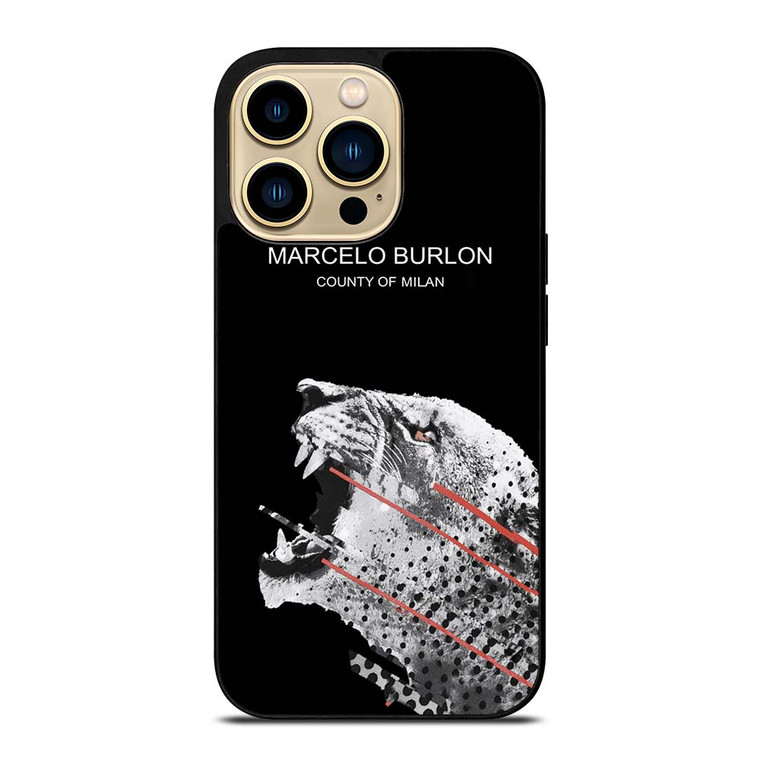 MARCELO BURLON TIGER LOGO iPhone 14 Pro Max Case Cover