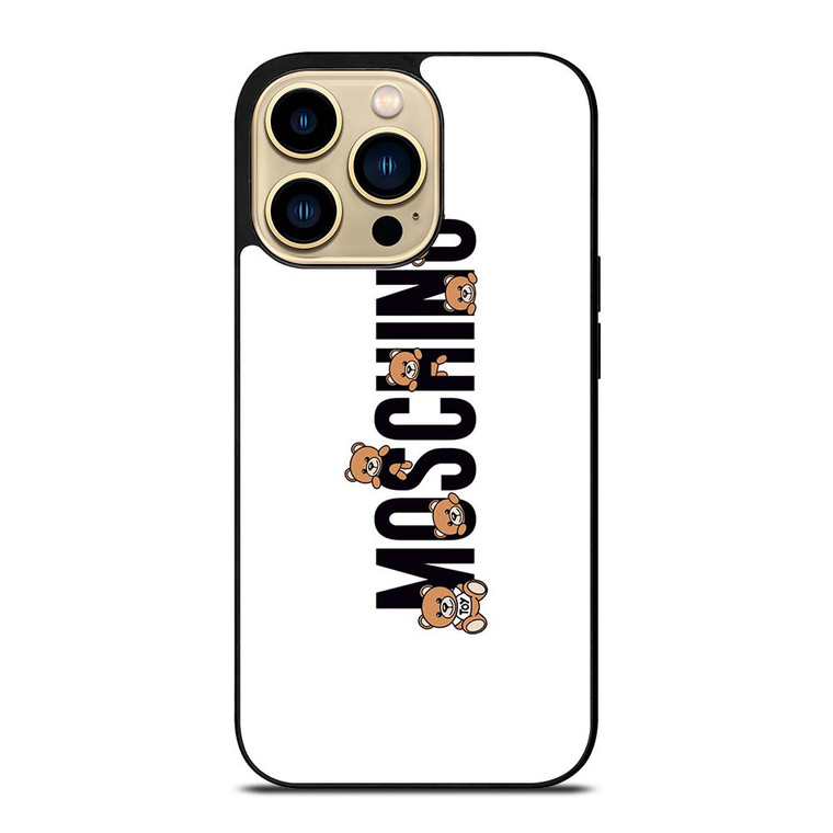 MOSCHINO BEAR LOGO iPhone 14 Pro Max Case Cover