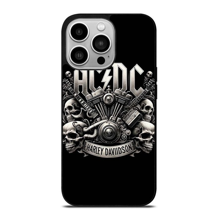 ACDC AC DC HARLEY DAVIDSON LOGO iPhone 14 Pro Case Cover