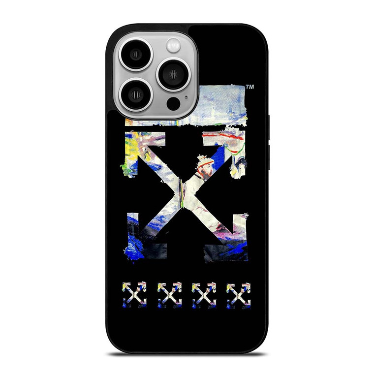 OFF WHITE CLOTHING ART LOGO iPhone 14 Pro Case Cover