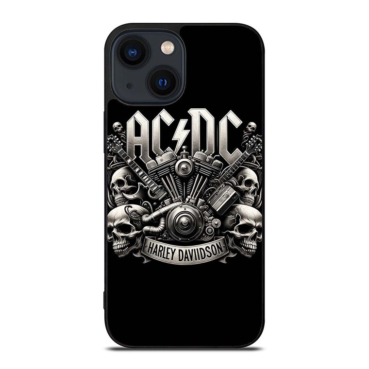 ACDC AC DC HARLEY DAVIDSON LOGO iPhone 14 Plus Case Cover