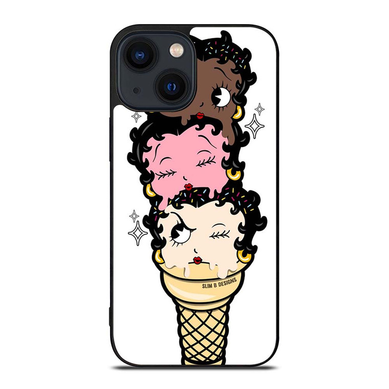 BETTY BOOP ICE CREAM iPhone 14 Plus Case Cover