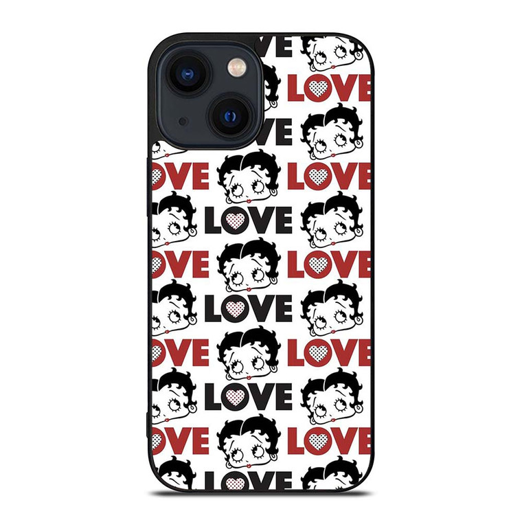 BETTY BOOP LOVE iPhone 14 Plus Case Cover